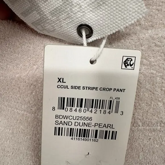 BAREFOOT DREAMS NWT CozyChic Ulra Light Side Stripe Crop Pants // XL - Picture 6 of 11